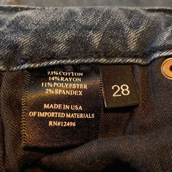 Parker Smith 28 Skinny Distressed Cropped Ankle Side Stripe Denim - Picture 7 of 7